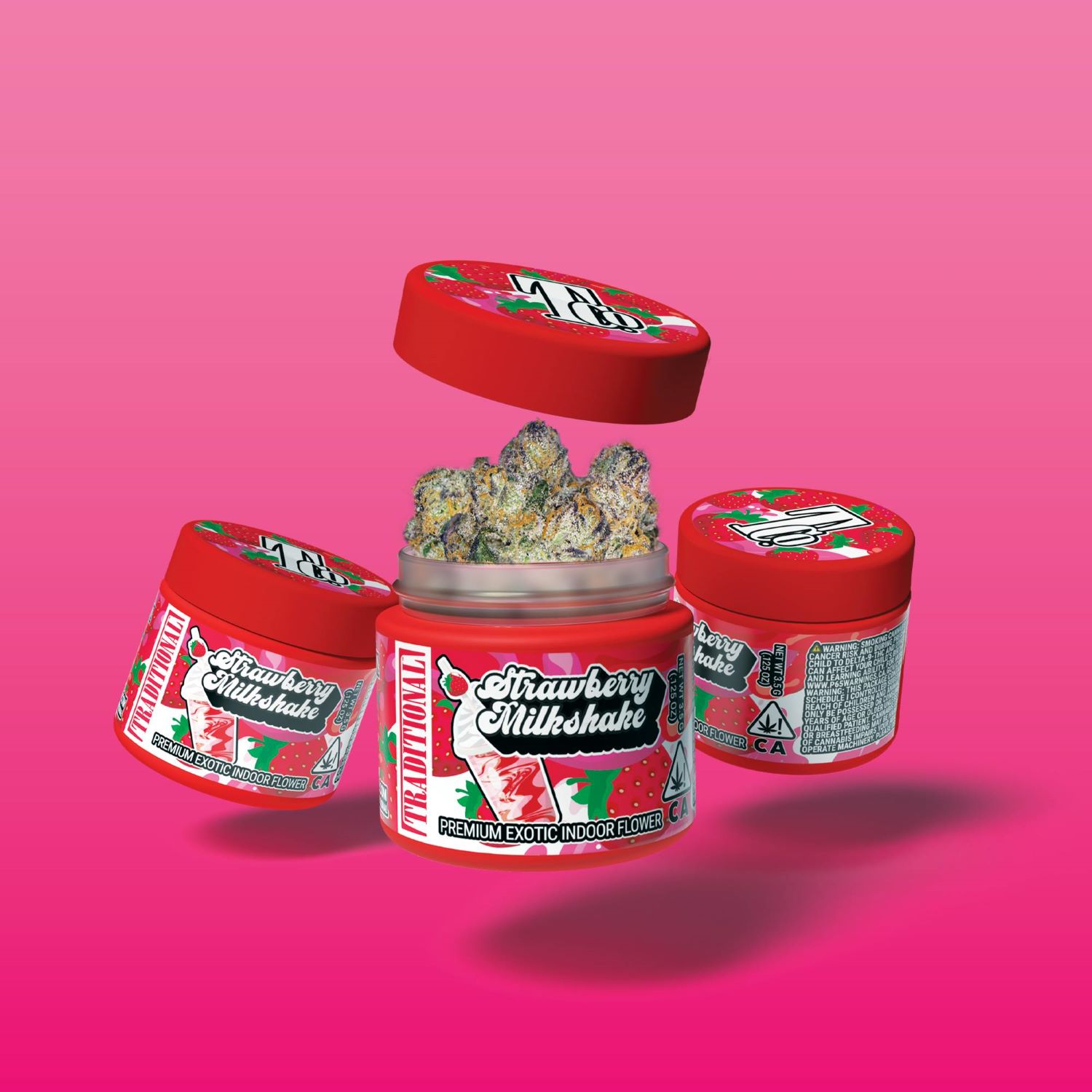 Photograph of product: Traditional - 3.5g - Strawberry Milkshake