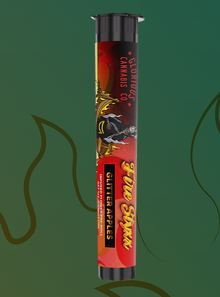 Photograph of product: Glitter Apples Fire Styxx Infused Pre-Roll