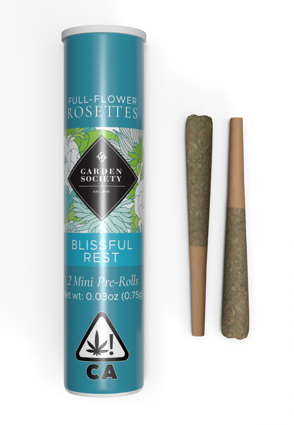 Photograph of product: Gush Mints (I) "Blissful Rest" 2pk PREROLLS - Garden Society