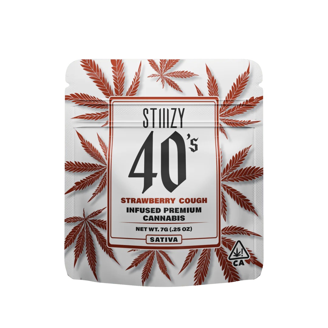Photograph of product: Stiiizy 40's | Strawberry Cough (S) Infused Flower - 2g