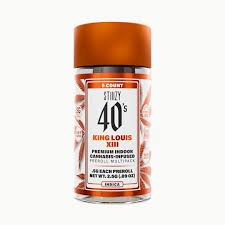 Photograph of product: KING LOUIS XIII .5G INFUSED 5 PACK PREROLL