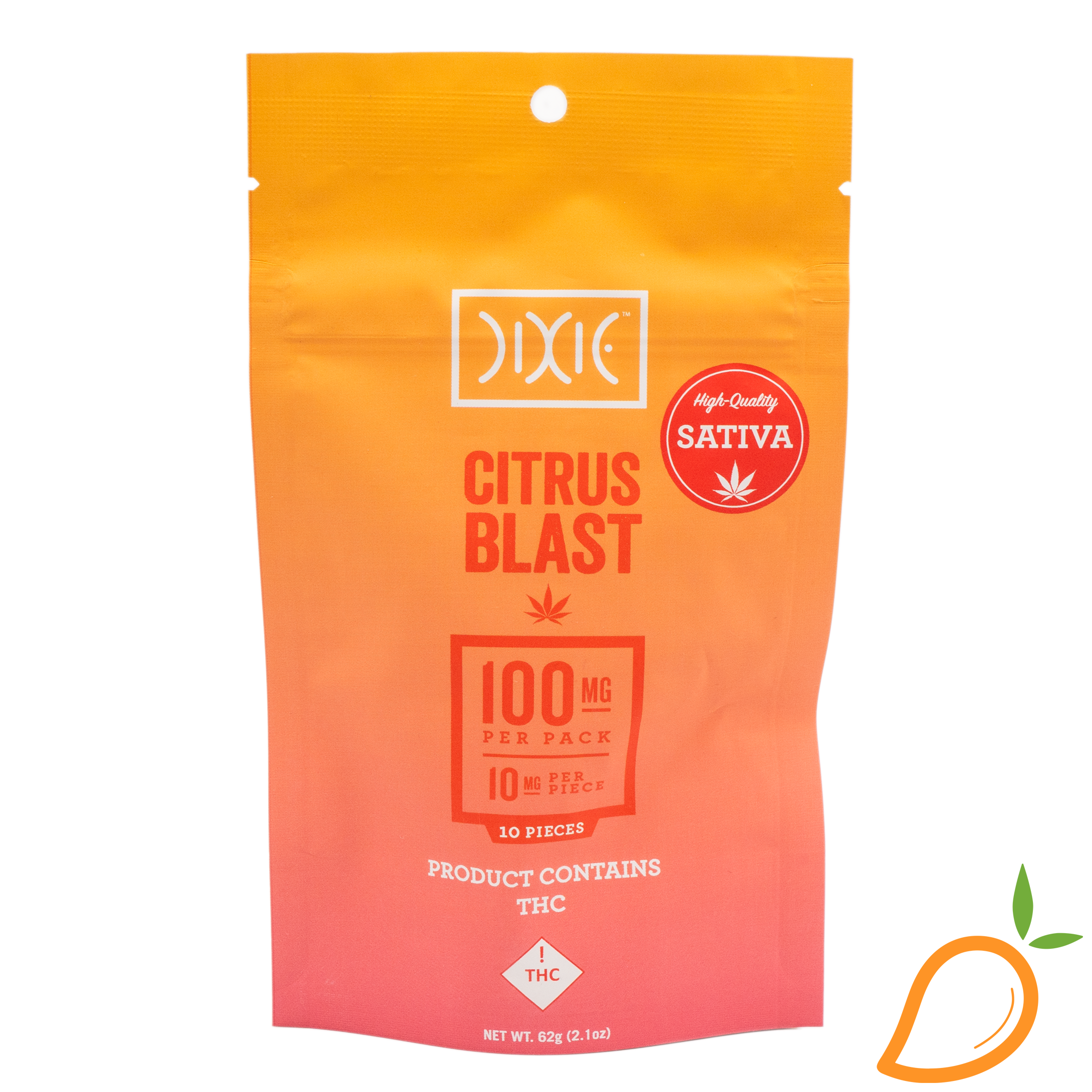 Photograph of product: 100mg Citrus Blast Oui'd Gummies Dixie