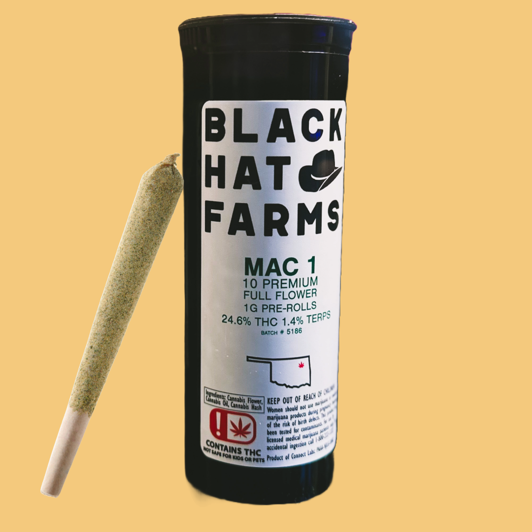 Photograph of product: BLACK HAT FARMS | Rainbow Belts | Pre-roll total | 10 pk