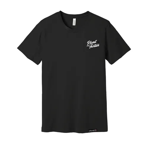 Photograph of product: Planet 13 Retro Logo Tee Black-Medium
