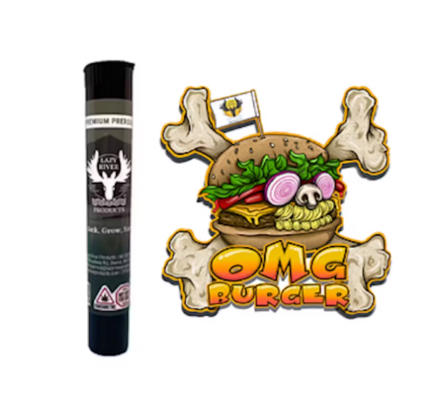 Photograph of product: OMG Burger - King Size Pre-Roll - 1g