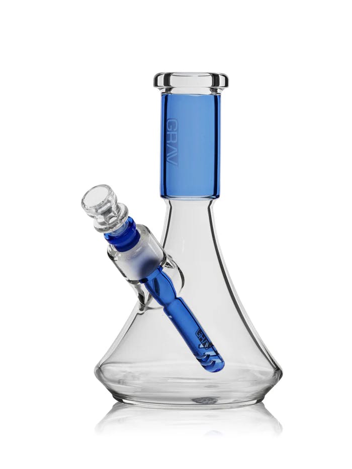 Photograph of product: Small Deco Beaker Bong I Grav - Light Cobalt