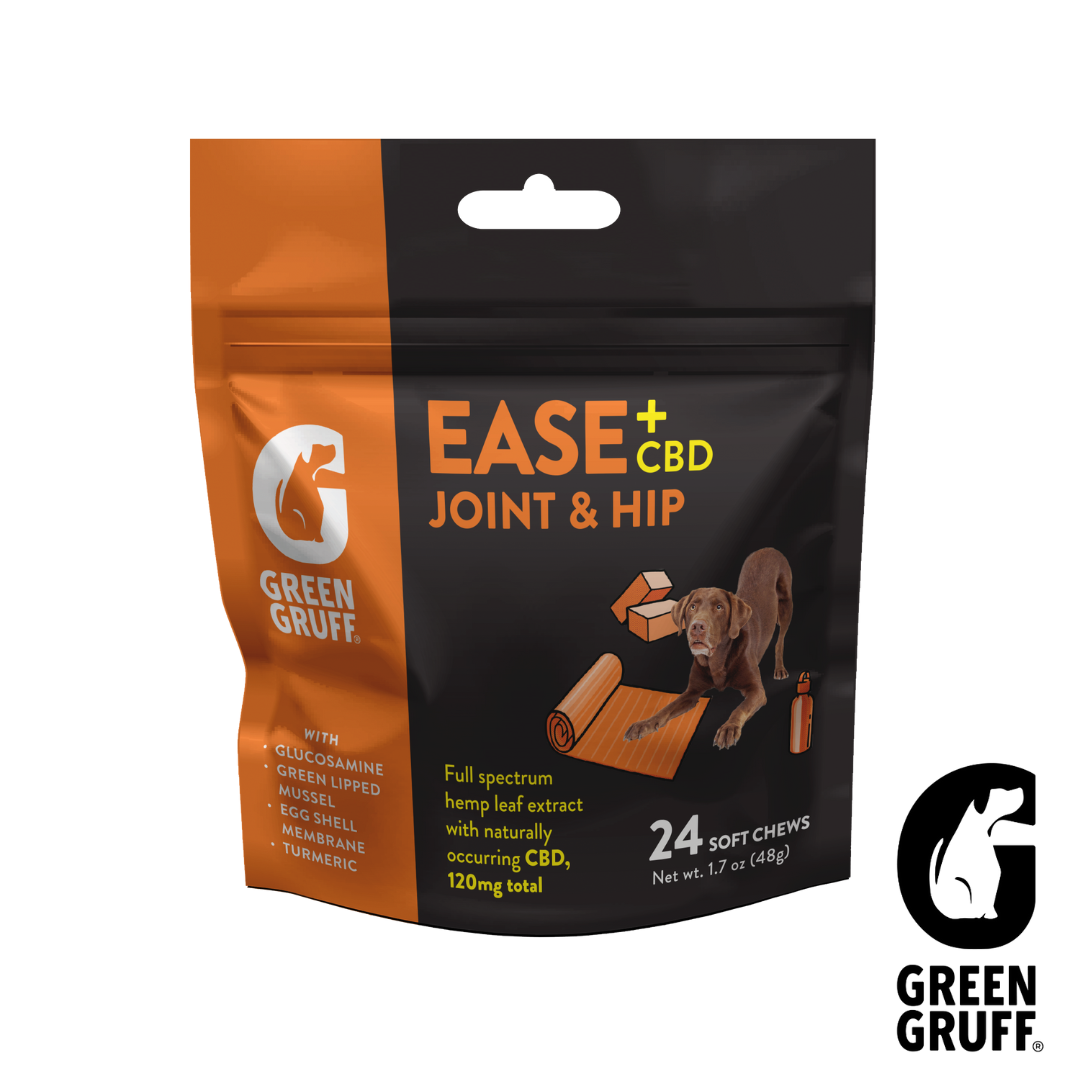 Photograph of product: GREEN GRUFF | EASE JOINT N HIP CBD BAG CHEWS | 24ct