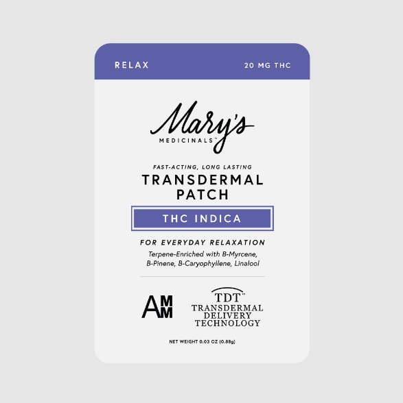 Photograph of product: Mary's Medicinals Transdermal Patch | TH-oui - Oui'd (Relax) - DHM