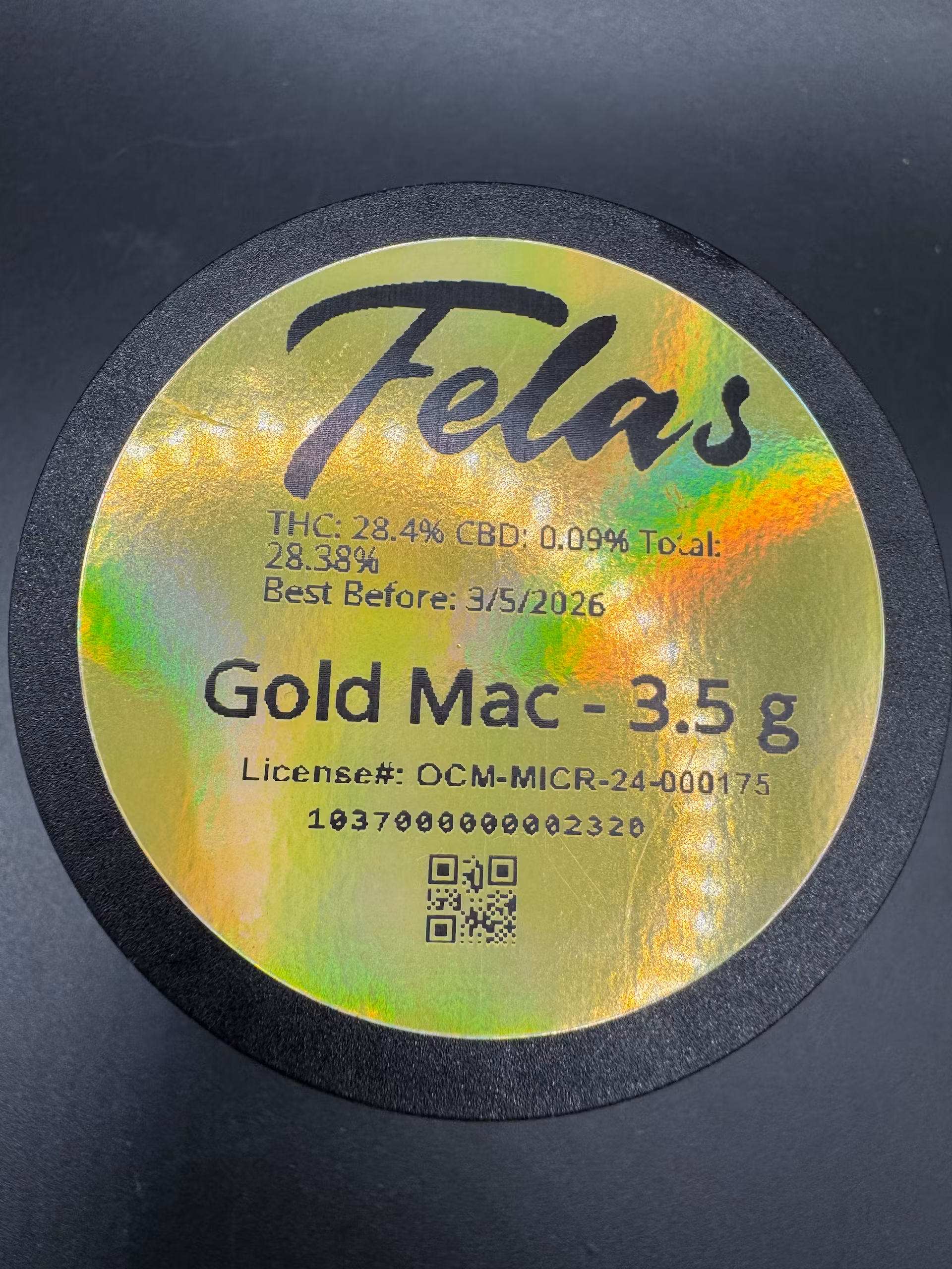 Photograph of product: Felas | Gold Mac | 3.5g