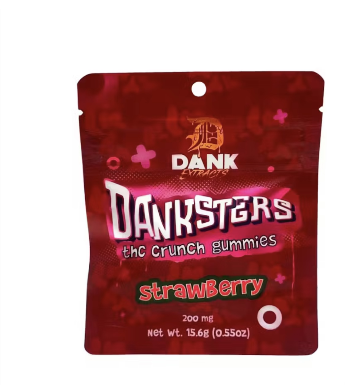 Photograph of product: AU Danksters: Strawberry Nerdz  200MG (4X50MG)