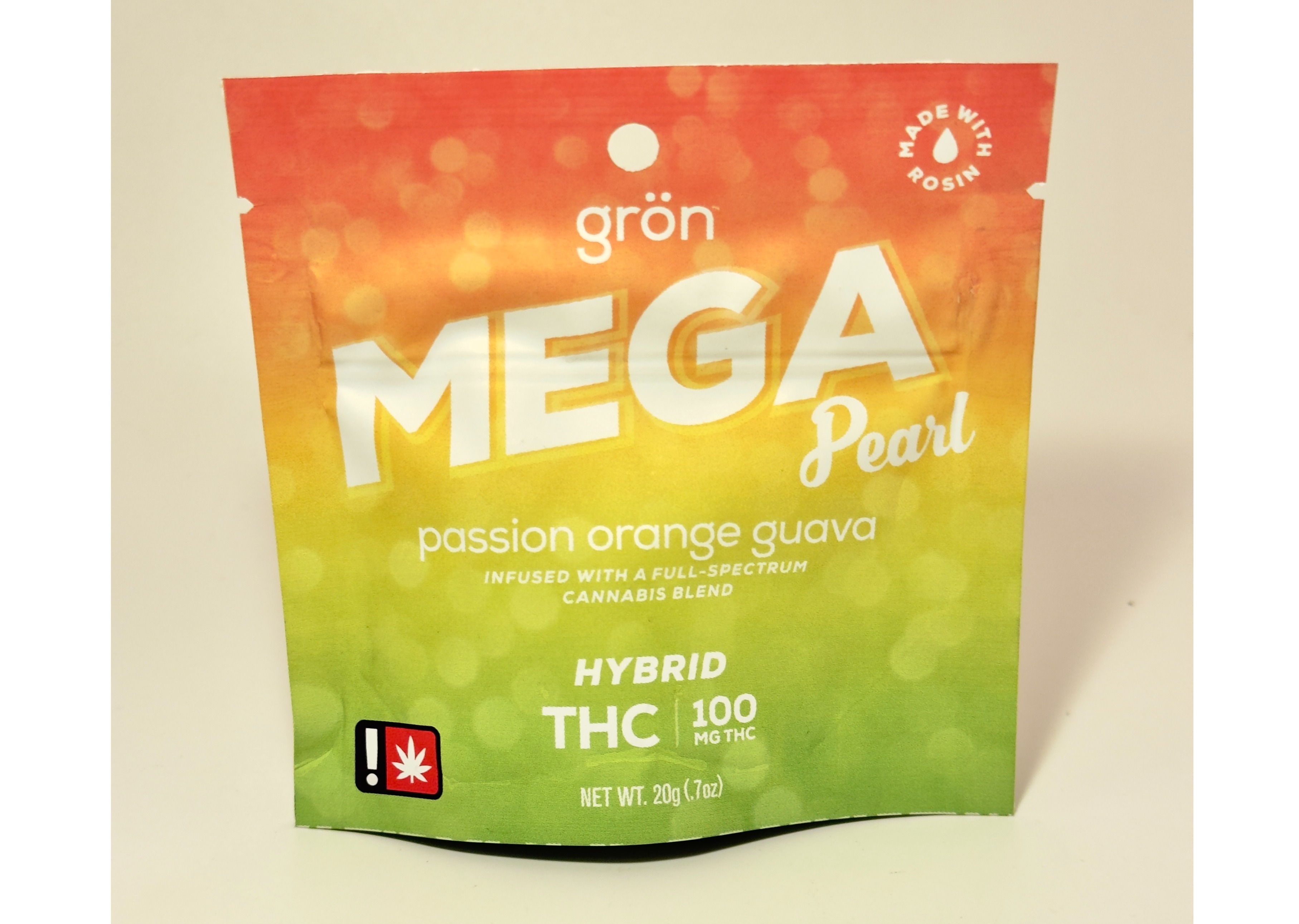 Photograph of product: Grn - 100mg POG Mega Pearl