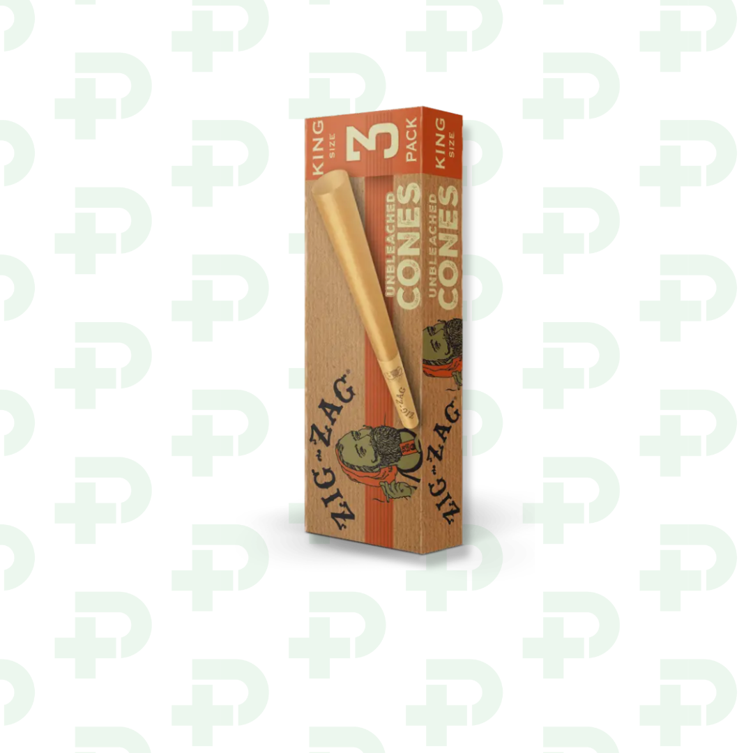 Photograph of product: Zig Zag King Size Unbleached Cones 3Pk