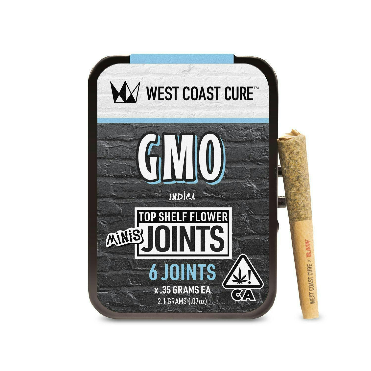 Photograph of product: West Coast Cure - GMO I - Preroll 6pk - 2.1g