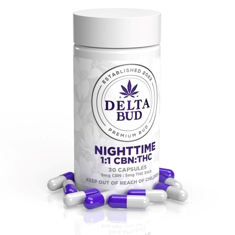 Photograph of product: Nighttime Capsules 150mg