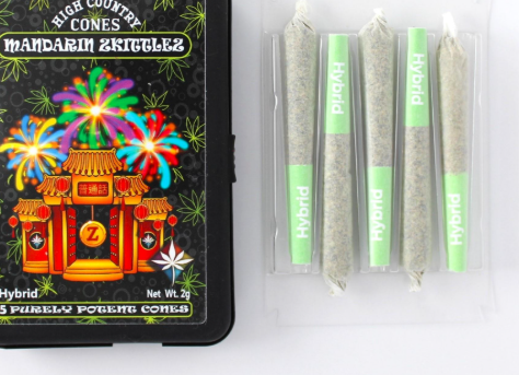 Photograph of product: High Country Cones - (S)  - Wonka Bars Full Melt Infused Cones - Five Pack Unit)