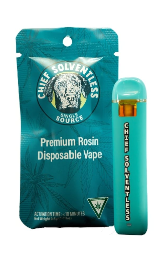 Photograph of product: Cheif Solventless: Motorbreath 0.5g Rosin Disposable
