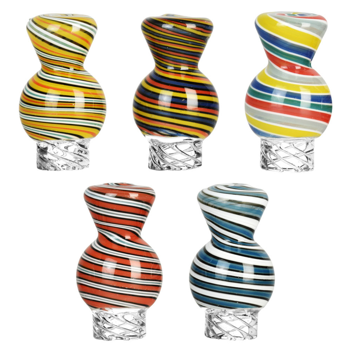 Photograph of product: Spiral Candy Stripe Vortex 29mm Carb Cap