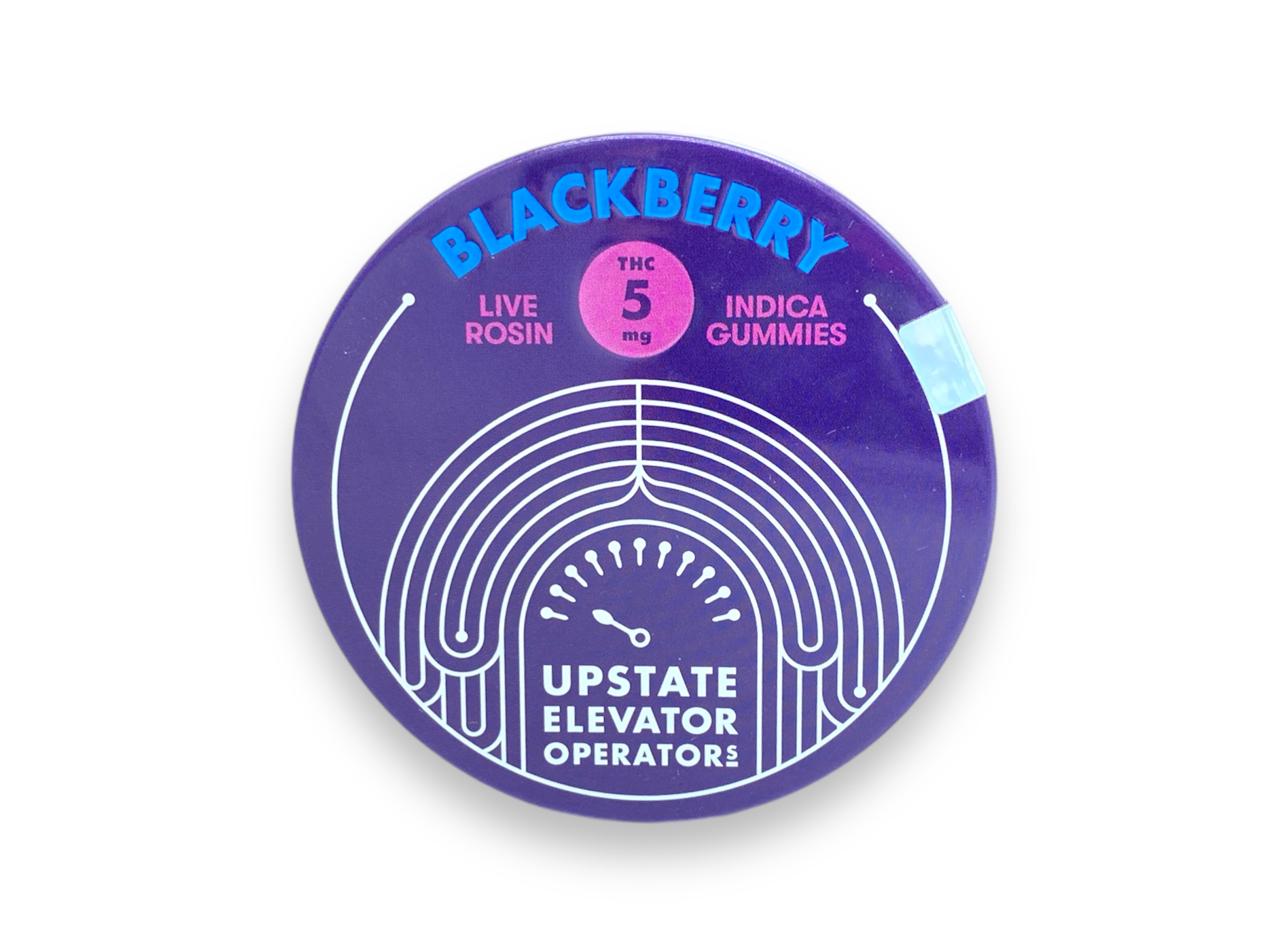 Photograph of product: Blackberry au chocolat Rosin Gummies - Relaxation - 5mg/Per Gummy - 10 Pack