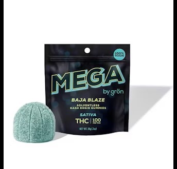 Photograph of product: Baja Blaze | Rosin Mega Gummy | 1pk | 100mg
