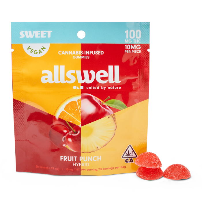 Photograph of product: FRUIT PUNCH [100MG] 10PK GUMMIES