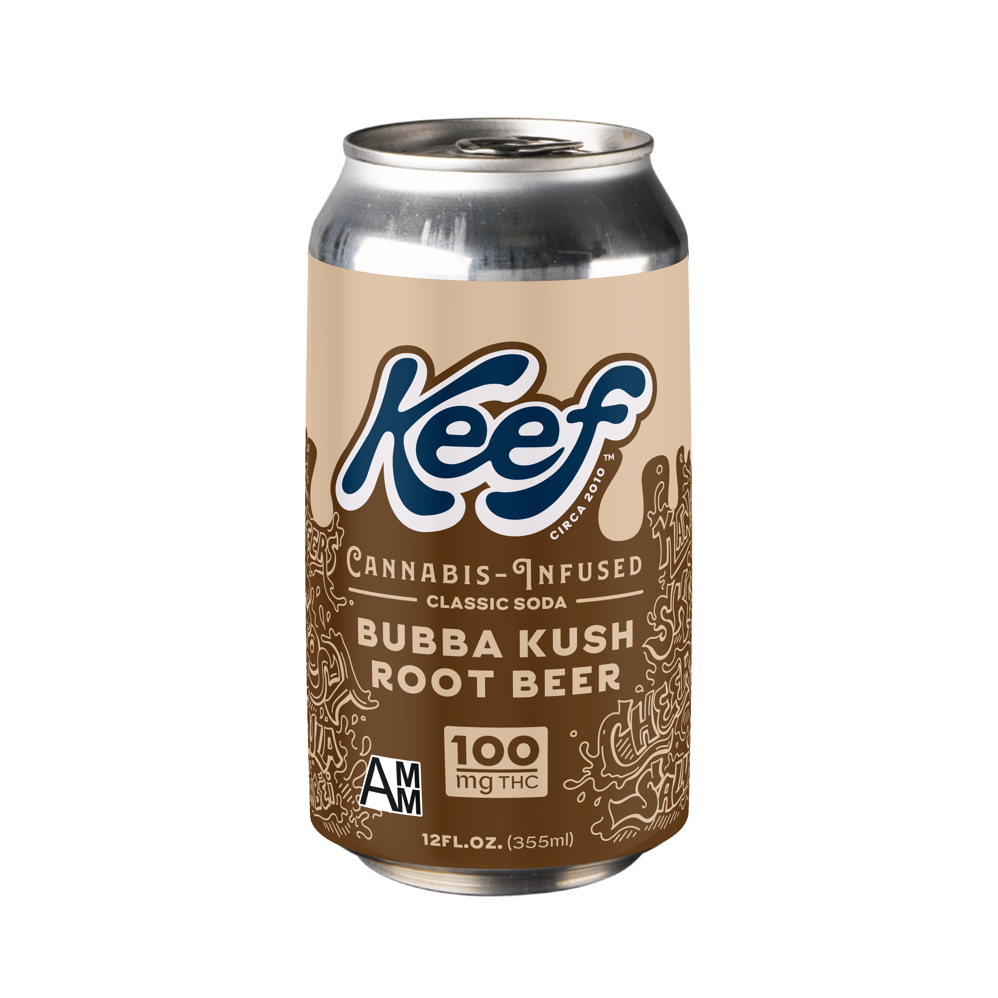Photograph of product: 100mg Keef - Bubba Kush Root Beer - DHC