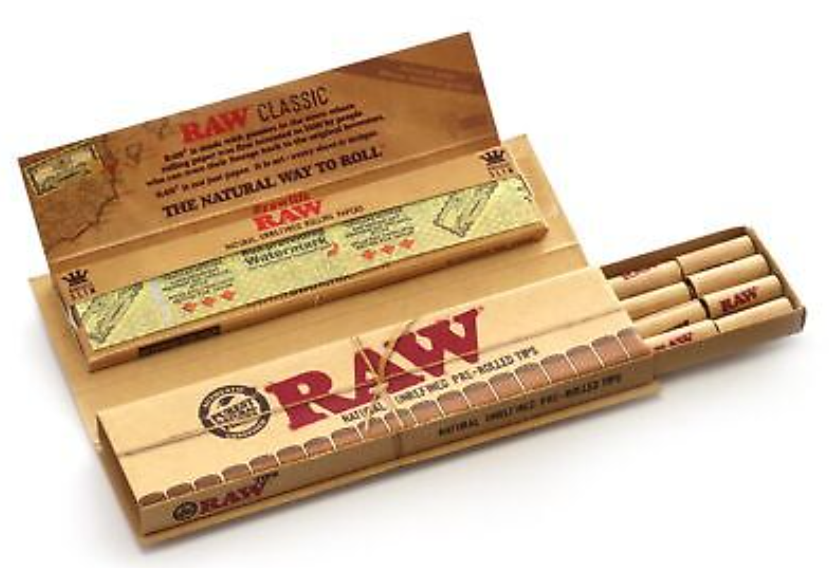 Photograph of product: Raw | Connoisseur 1 1/4 size + Tips | Classic Papers