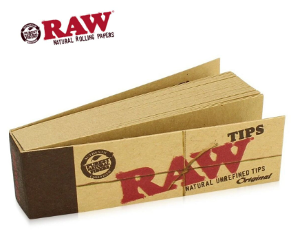 Photograph of product: RAW Natural Unrefined Tips | 50pc