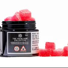 Photograph of product: Gummies | Heirloom Watermelon Cubes | 100mg | 20pk | The Heirloom Collective