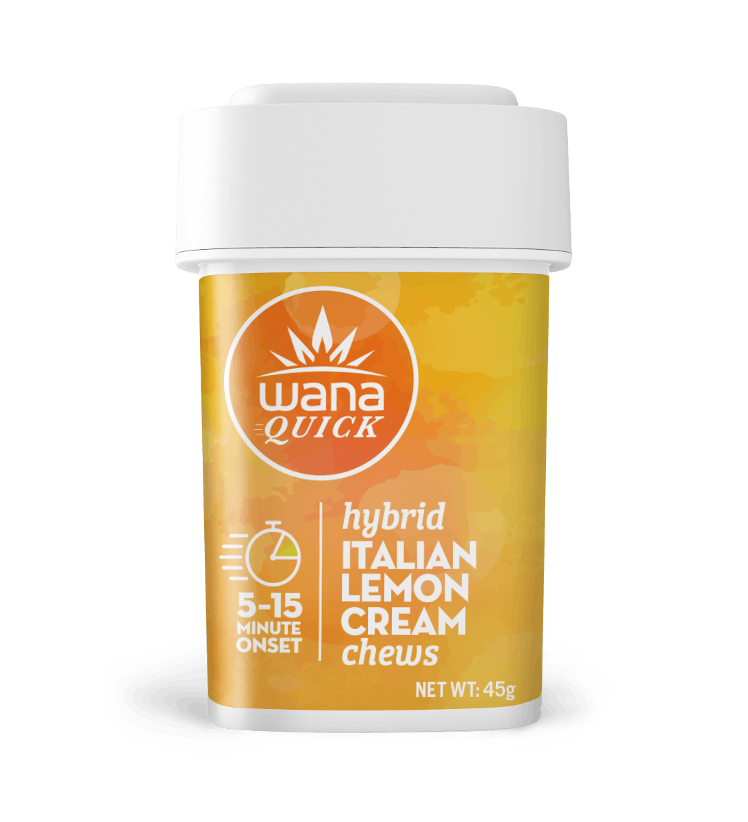 Photograph of product: Wana | Italian Lemon Cream Quick Gummies 10pk | 100mg