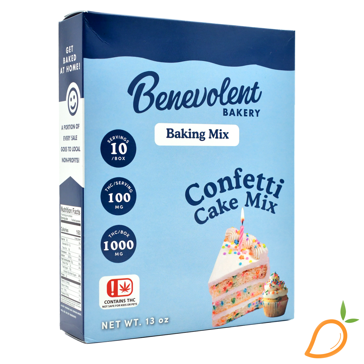 Photograph of product: 1000mg Confetti Cake Mix Benevolent Bakery