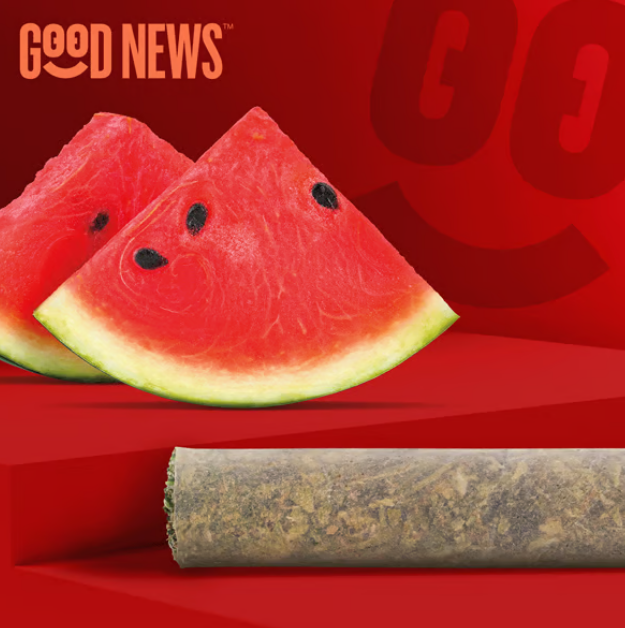 Photograph of product: Good News Infused Pre-Roll Friyay Watermelon (S)