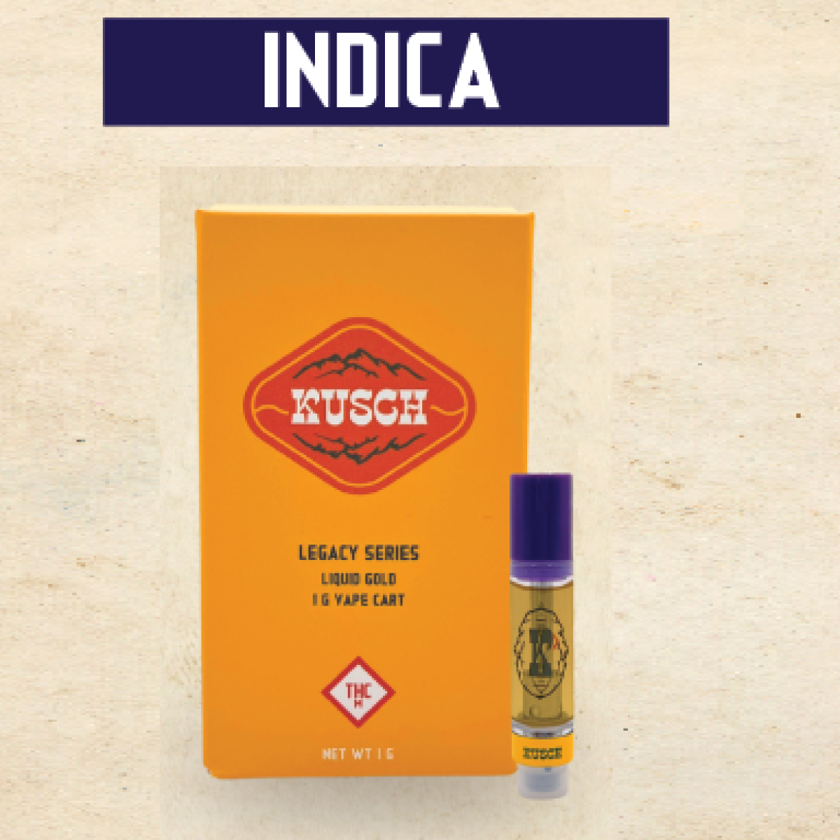 Photograph of product: Kusch | Granddaddy Purple Cartridge
