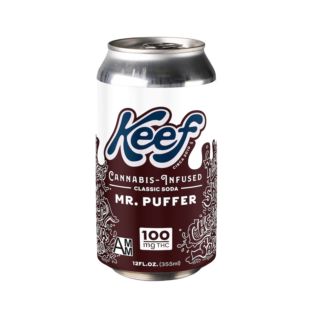 Photograph of product: Keef - Edible - Beverage - Mr. Puffer - Hybrid - 100MG