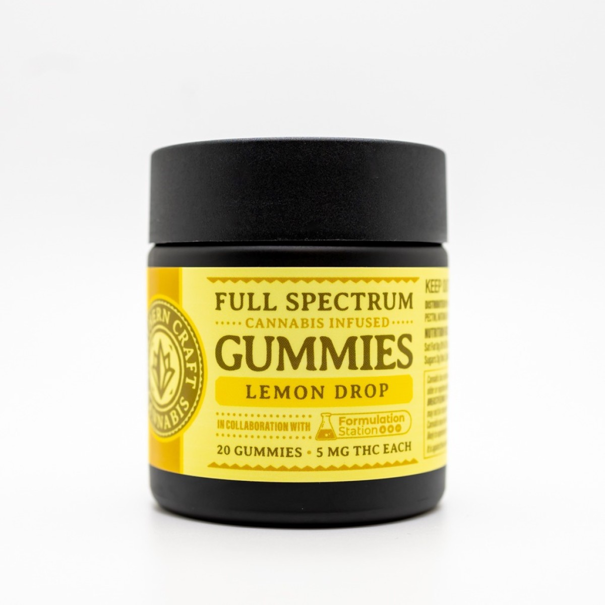Photograph of product: Northern Craft Oui'd | Full Spectrum Lemon Drop Gummies | 100mg