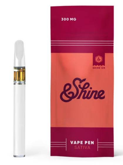 Photograph of product: &Shine Ghost Train Haze Disposable Vape Pen 300mg