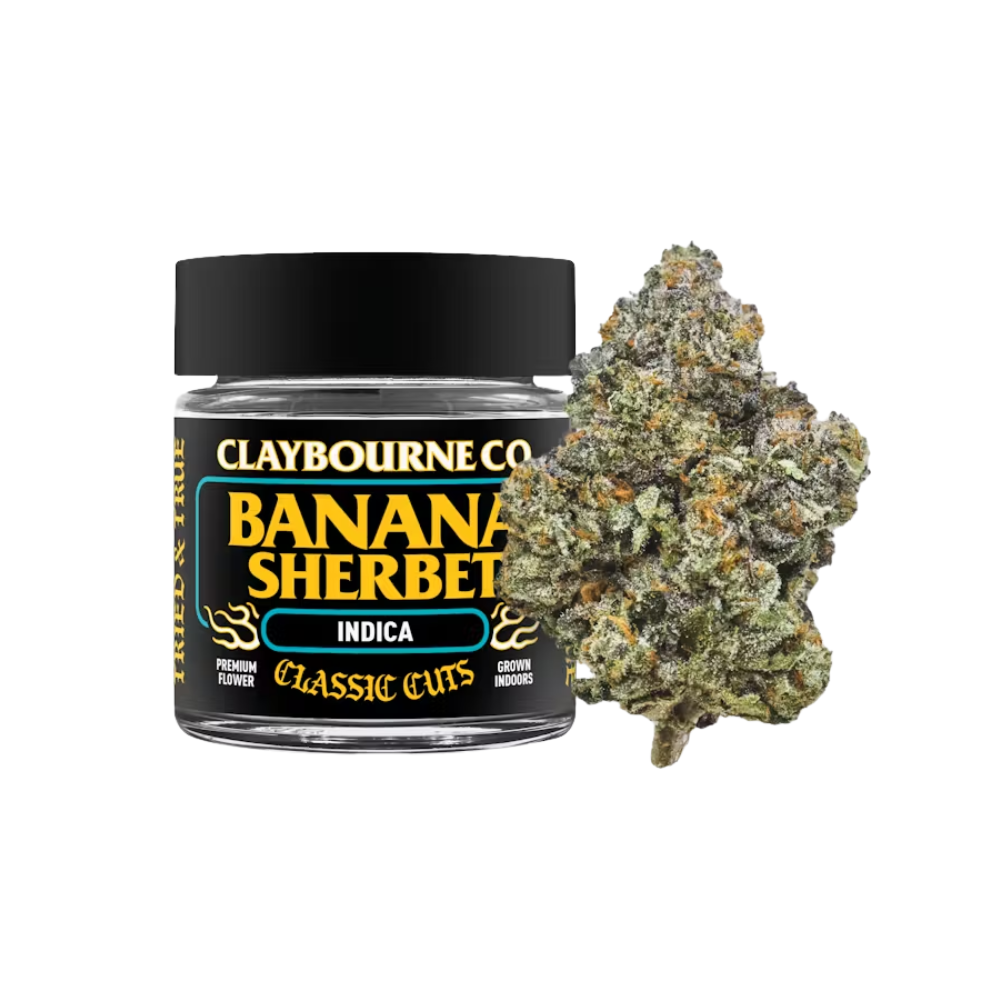 Photograph of product: BANANA SHERBET 3.5G - CLASSIC CUTS - CLAYBOURNE CO
