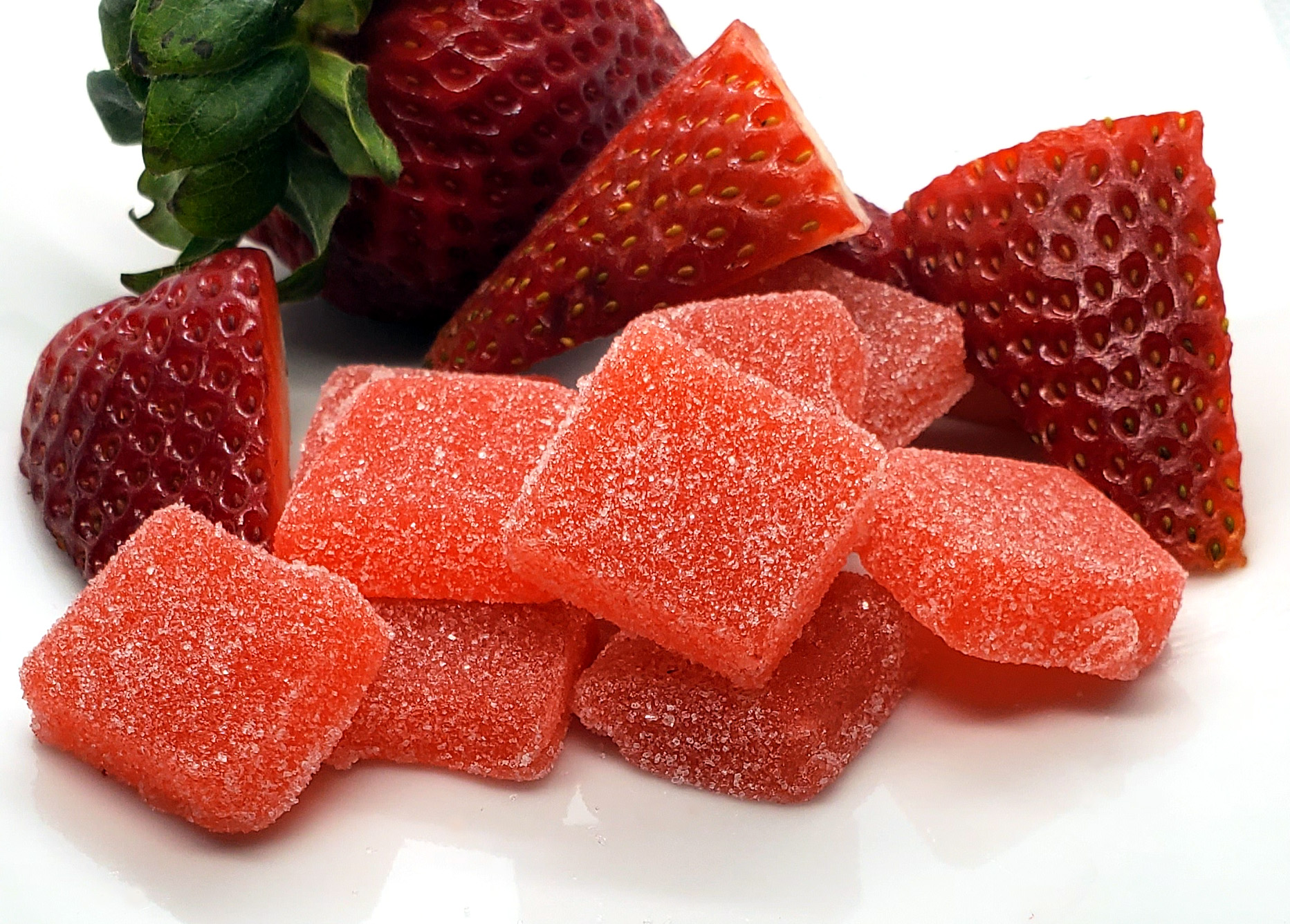 Photograph of product: Strawberry Buddha Gummies 10 pack (Oui'd)