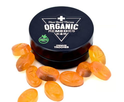 Photograph of product: Pomegranate | Daytime Distiallate Troche | 300mg TH-oui/ 300mg CBD