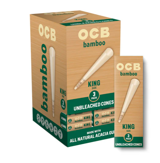 Photograph of product: OCB Bamboo Cones King Size | 3pk