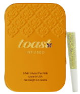 Photograph of product: Diamond Infused Preroll | Macho Mama (H) | .5g 5 pk Total) | Toast