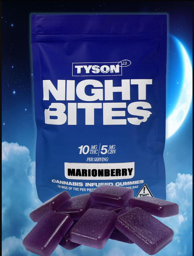Photograph of product: Night Bites | 100 mg | Marionberry