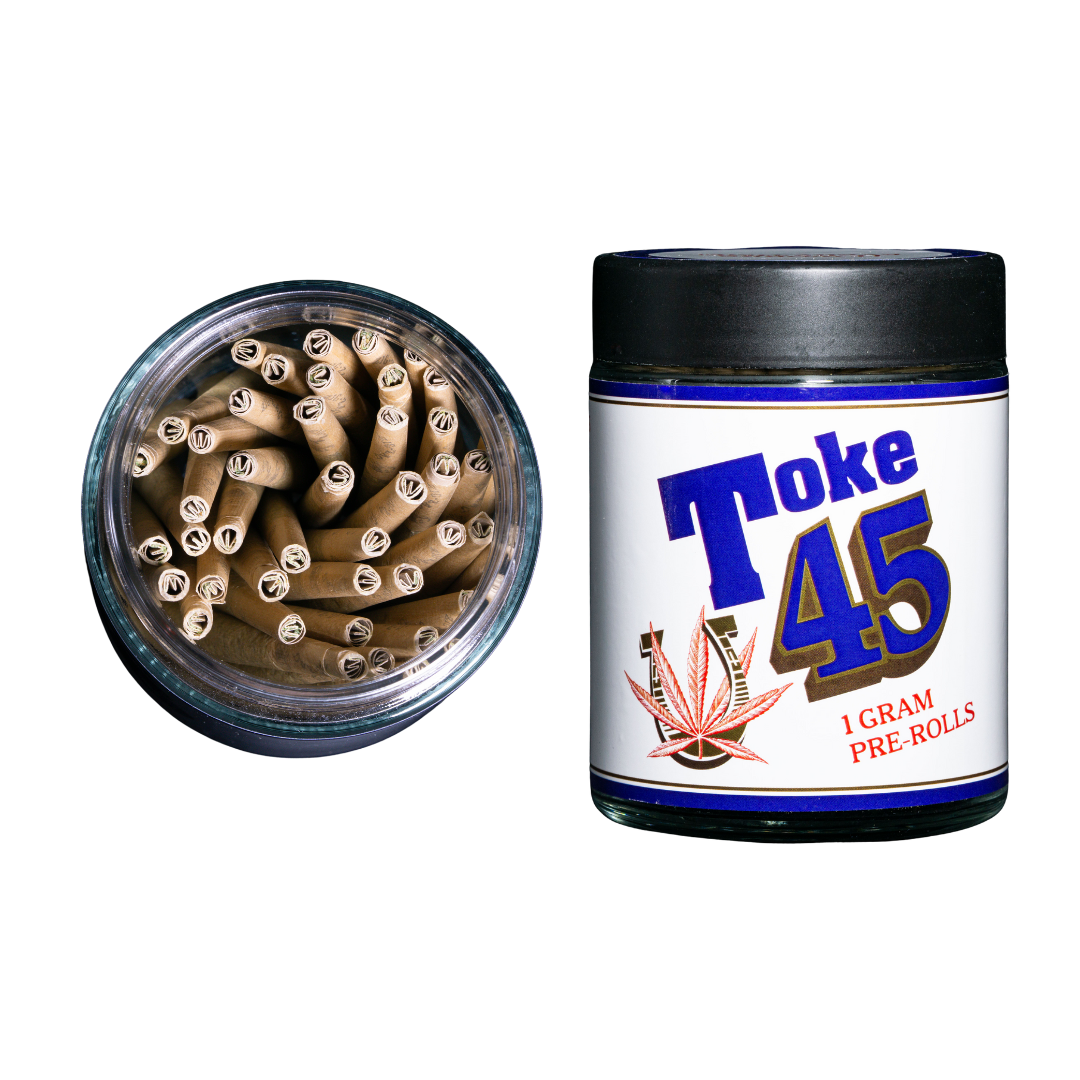 Photograph of Product: Toke 45 - 45pk Prerolls - Platinum Runtz (45g)