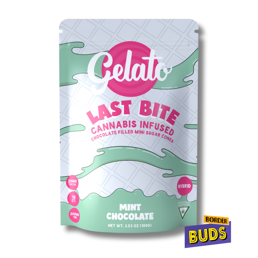 Photograph of product: Mint Chocolate | Gelato | 200mg | Last Bite Cones