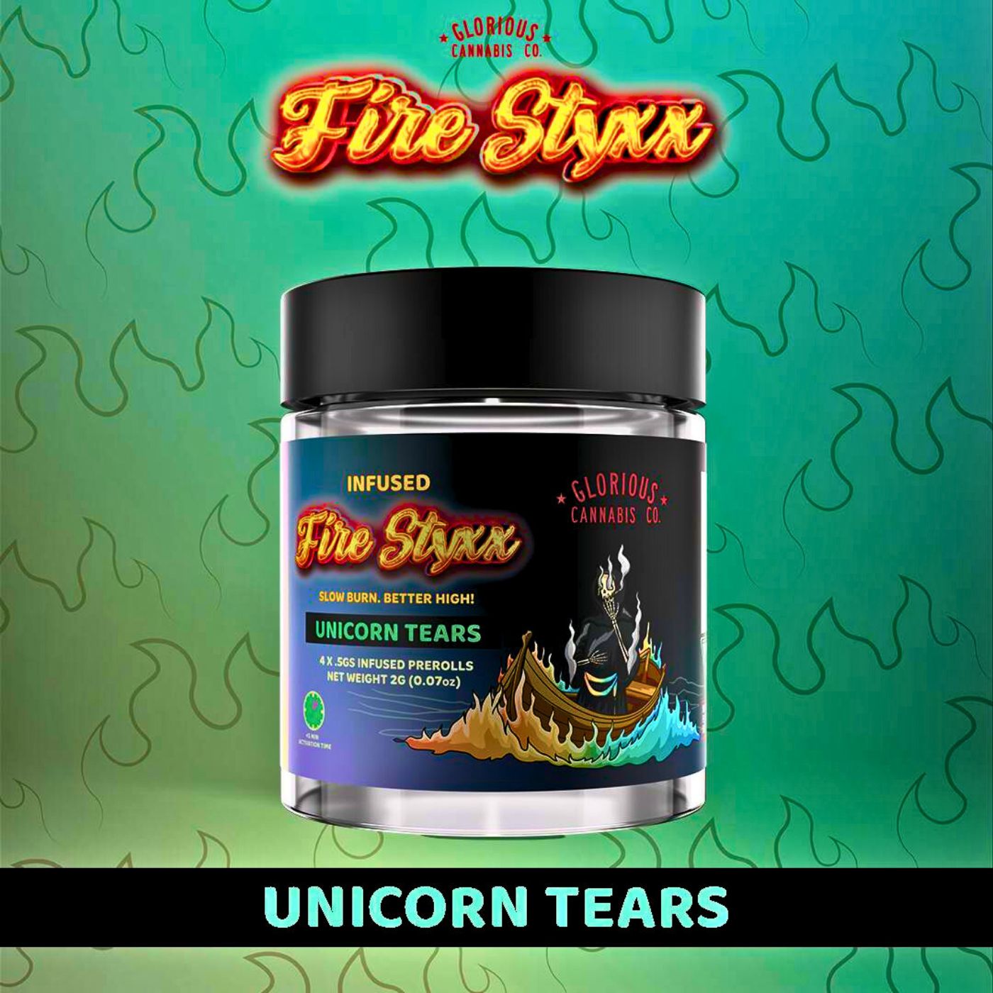 Photograph of product: Fire Styxx - Unicorn Tears Infused PR 4pk