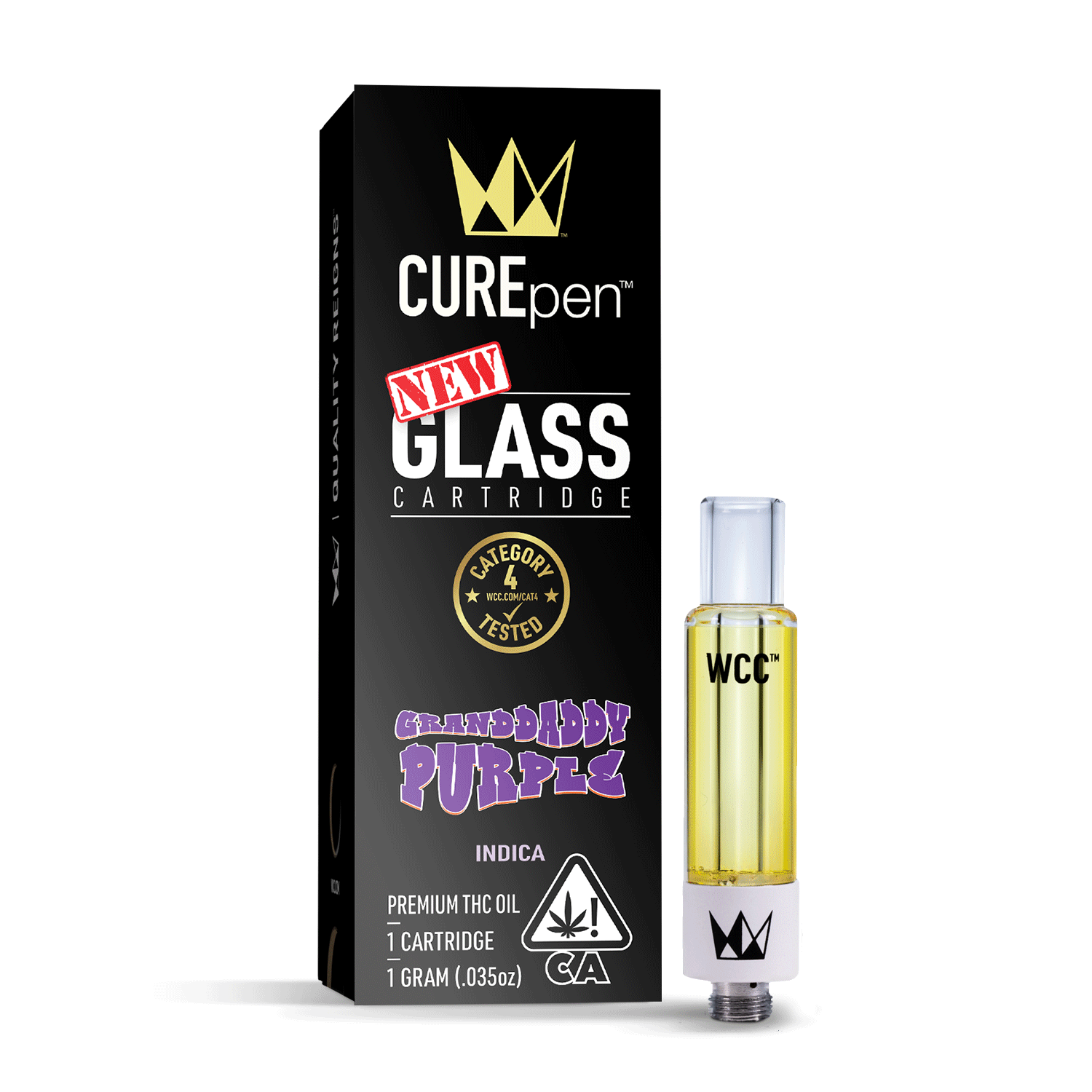 Photograph of product: West Coast Cure Granddaddy Purple (I) 1G Cartridge