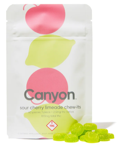 Photograph of Product: Canyon - (S) ChewIT - Sour Cherry-Limeade 2.5mg pieces  Gummies