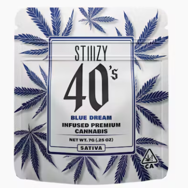 Photograph of product: STIIIZY Blue Dream Infused 40's - 7g