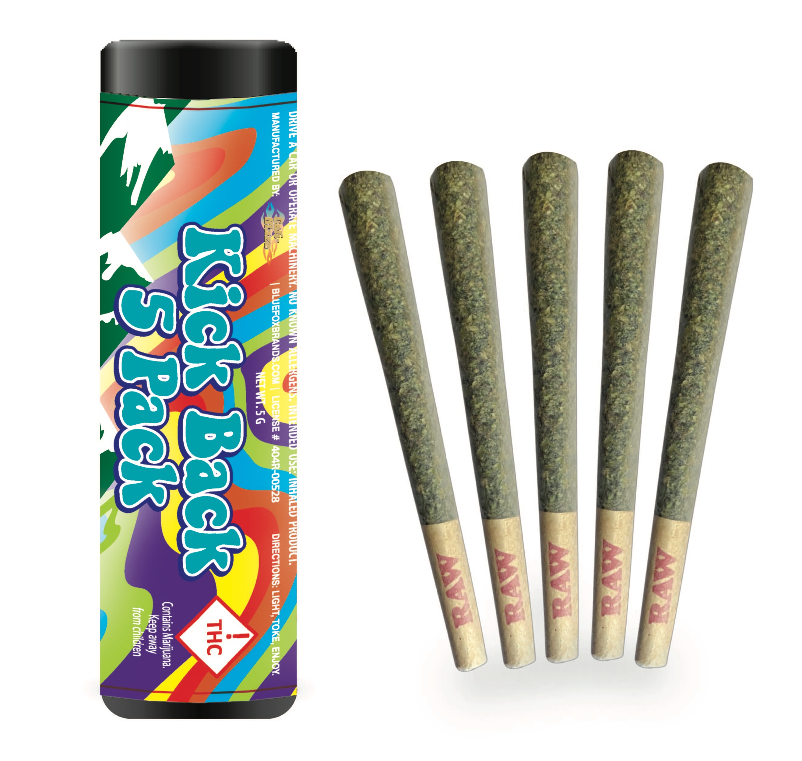 Photograph of product: Kickback - 5 Pack - Orange Cookie Chem (I) - 5g