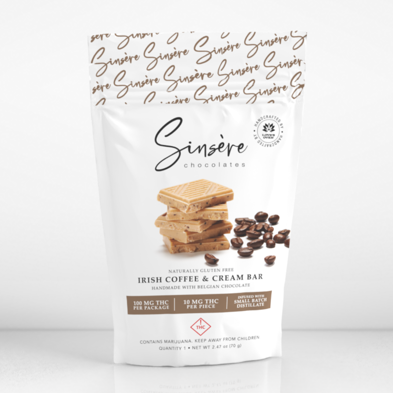 Photograph of product: Irish Coffee & Cream Chocolate Bar (H)