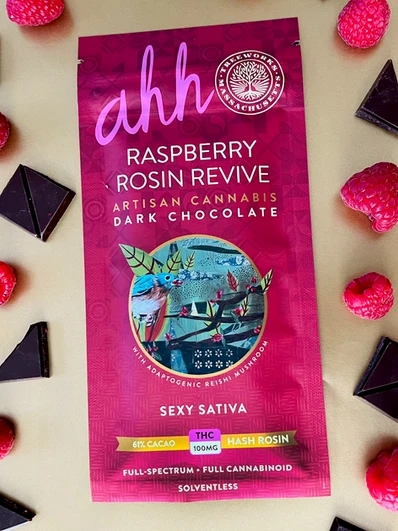 Photograph of product: Raspberry Rosin Revive - 100mg - Treeworks